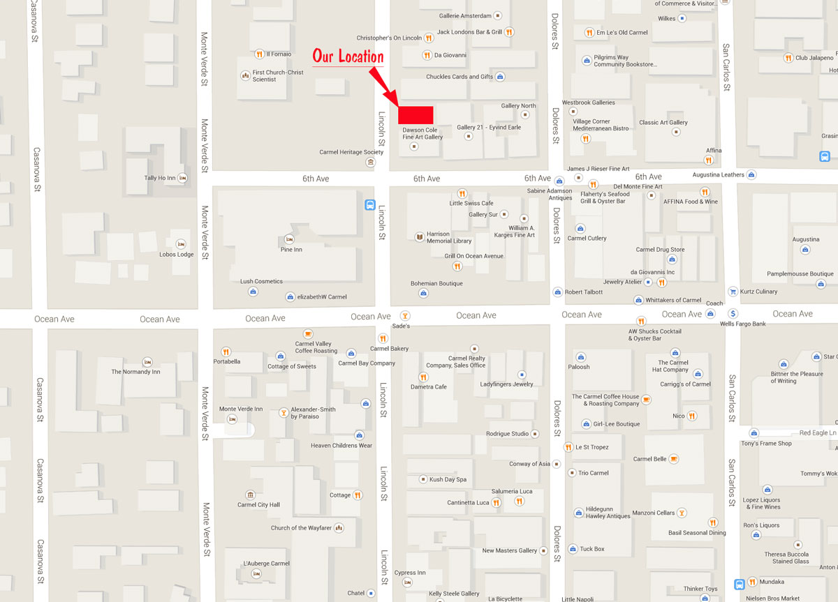 We are the second building in from the corner of Lincoln and 6th across from the street from a park, near the Library.	
