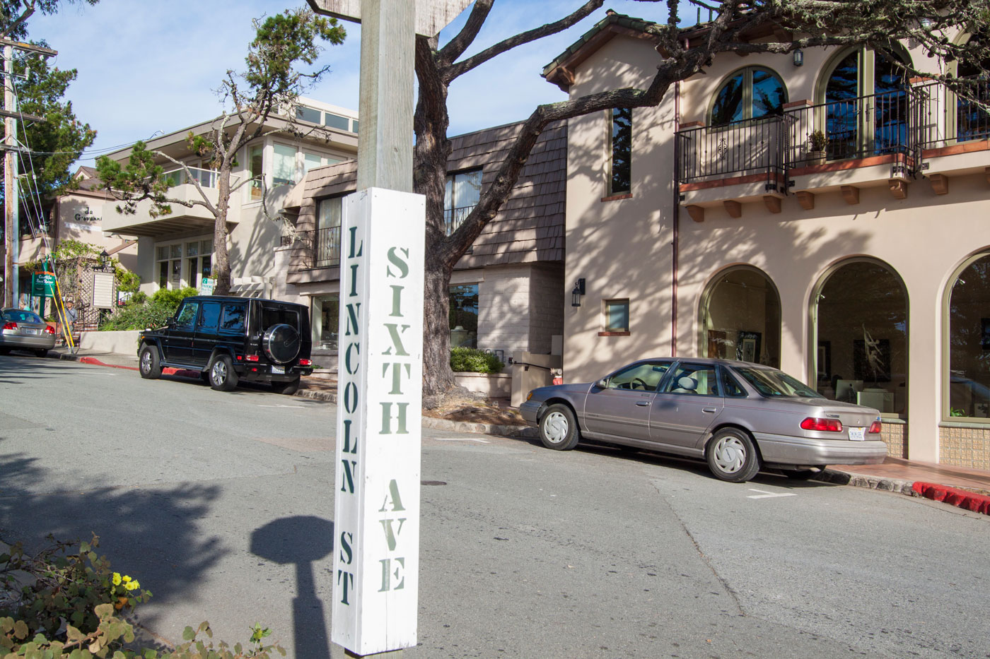 We are the second building in from the corner of Lincoln and 6th across from the Library.