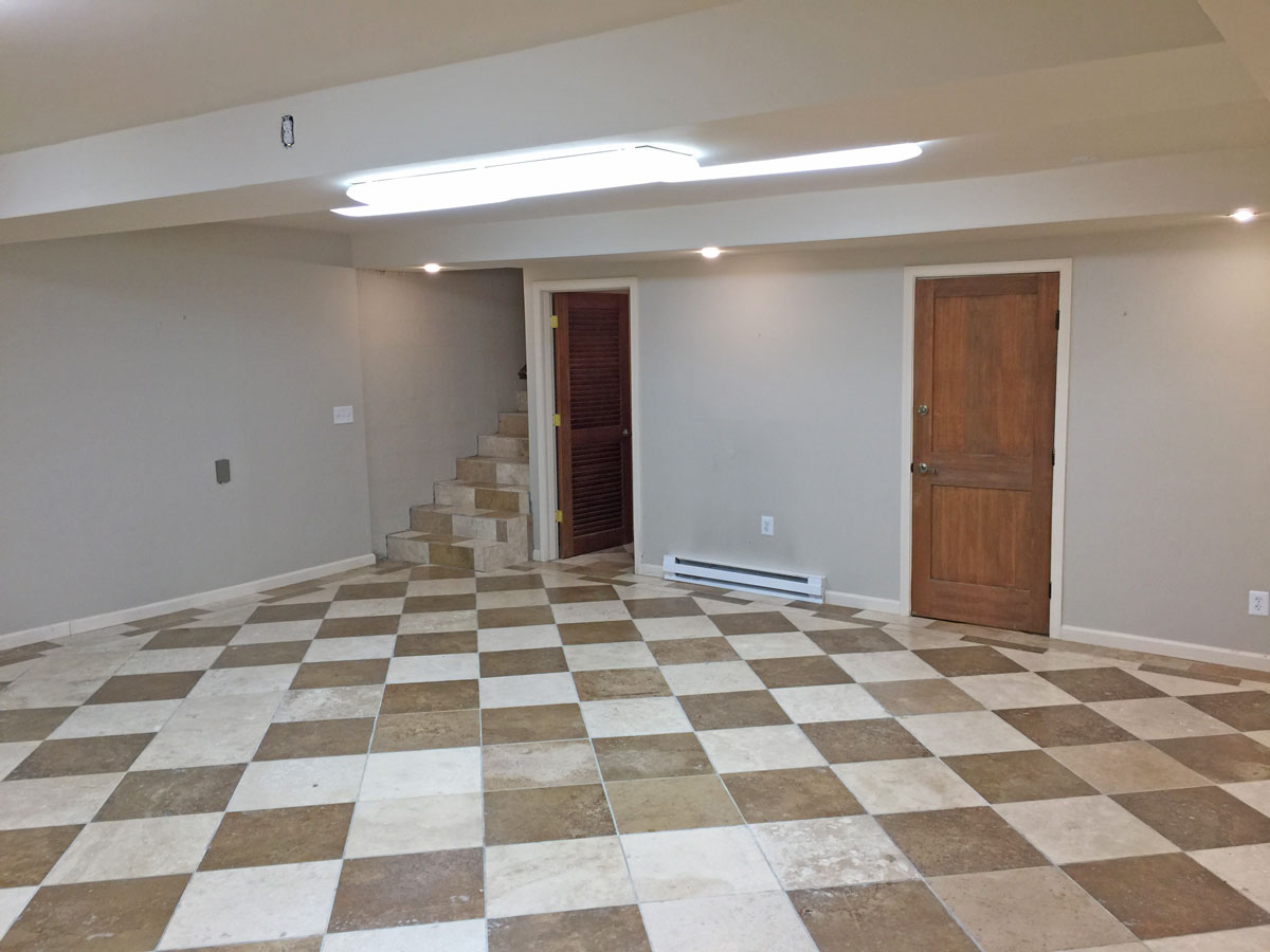 Private office with sink and shower.
